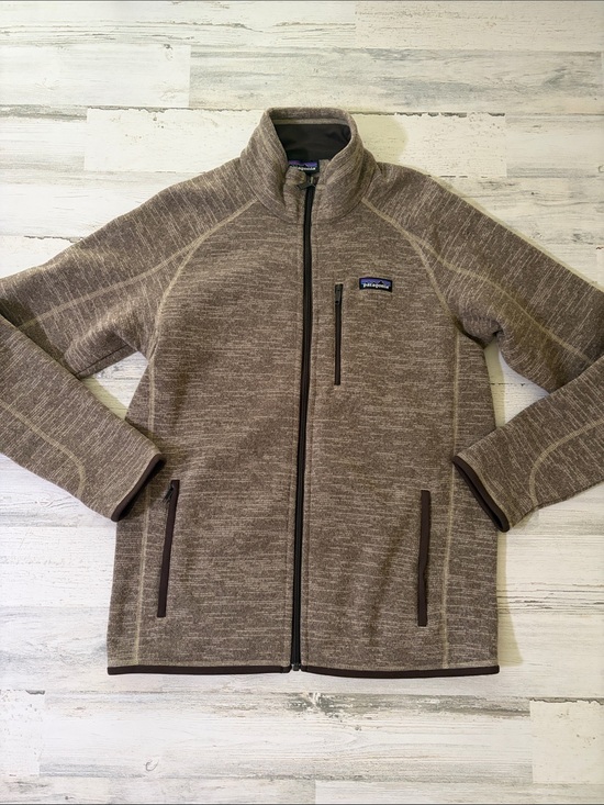 Patagonia Other - Patagonia Heathered Brown Full-Zip Fleece Jacket Size Medium